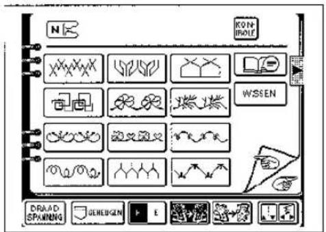 BROTHER Super Galaxie M2100 - Veranderen van het spiegelbeeld [Links en Rechts (de "→"-toets) en Boven en Onder (de "→"-toets)] - 1