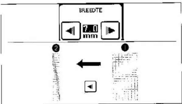 BROTHER Super Galaxie M2100 - Veranderen van de bartack steekbreedte - 1