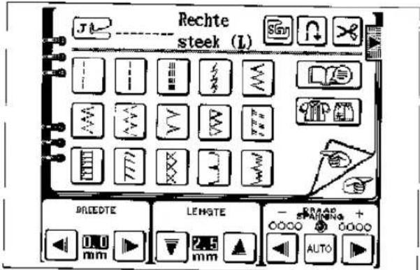 BROTHER Super Galaxie M2100 - GEBRUIK VAN DE DISPLAYFUNKTIES - 1