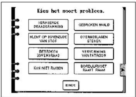 BROTHER Super Galaxie M2100 - GEBRUIK VAN DE "BEDIENING" TOETS - 2