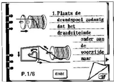 BROTHER Super Galaxie M2100 - Voorbeeld: Als u wilt weten hoe de onderdraad opgespoeld moet worden - 1