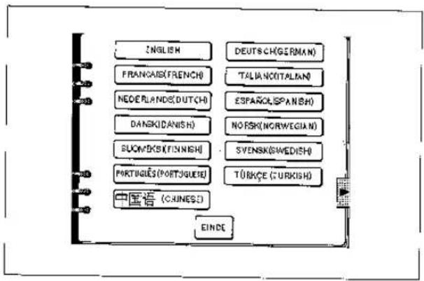 BROTHER Super Galaxie M2100 - GEBRUIKEN VAN DE TAAL KEUZE TOETS - 2