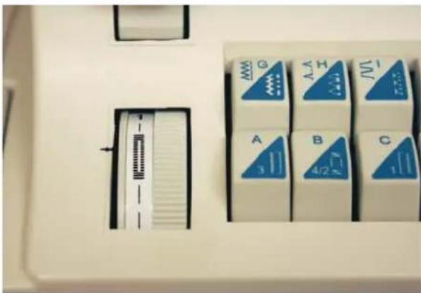 Gritzner Tipmatic 6152 DFT - Instelwiel voor de steeklengte - 1