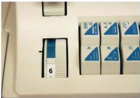 Gritzner Tipmatic 6152 DFT - Instelwiel voor de steeklengte - 2