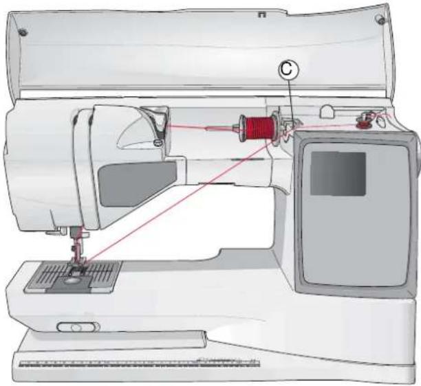 HUSQVARNA Topaz 30 - De spoel opwinden als de machine ingeregen is - 1
