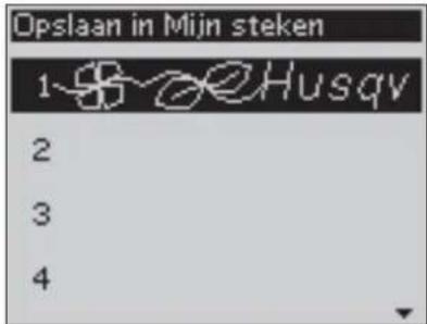 Opslaan in Mijn steken 1-###Husqv 2 3 4