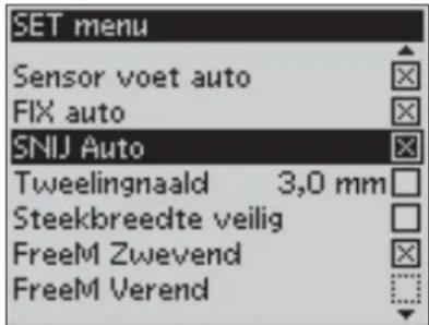 SET menu Sensor voet auto FIX auto SNIJ Auto Tweelingnaald 3,0 mm Steekbreedte veilig FreeM Zwevend FreeM Verend