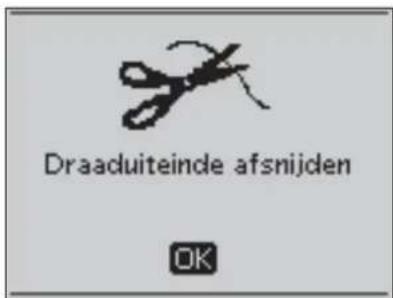 Draaduiteinde afsnijden OK
