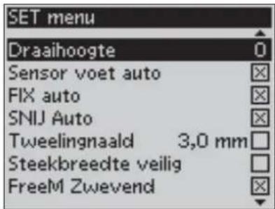 SET menu Draaihoogte Sensor voet auto FIX auto SNIJ Auto Tweelingnaald 3,0 mm Steekbreedte veilig FreeM Zwevend