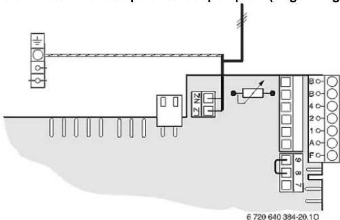 Junkers Cerastar ZWN 24-7 KE - Externe drietraps circulatiepomp CV (ongemengde kring) aansluiten (230 V/AC, max. 100 W) - 1