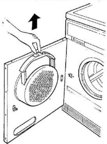 INDESIT D 1060 - HET REINIGEN VAN HET FILTER - 1