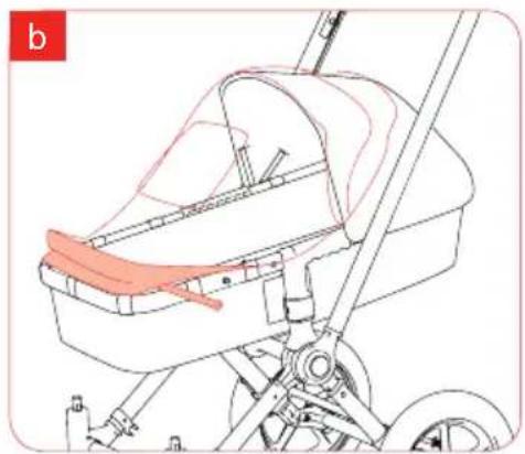 Bugaboo Gecko - stap 1 regenscherm plaatsen over zonnekap - 1