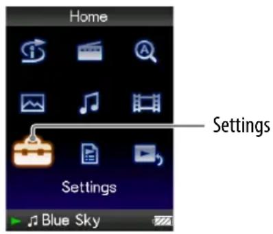 SONY NWZ-S516 Walkman - Het geheugen formatteren (Format) - 1