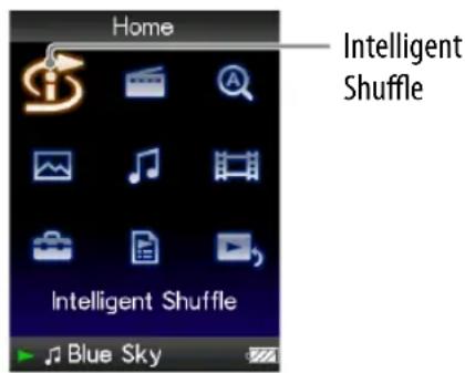 SONY NWZ-S516 Walkman - Nummers in willekeurige volgorde afspelen (Intelligent Shuffle) - 1