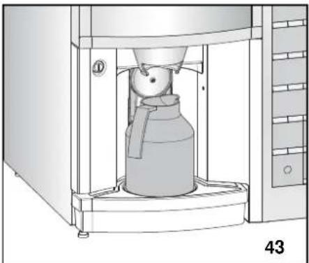 Douwe Egberts Cafitesse 3100 - Monteren van de gereinigde onder- delen - Sluit de deur. - 1