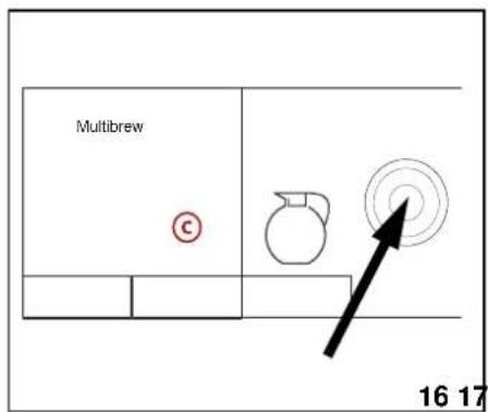Douwe Egberts Cafitesse 3100 - Bereiden van een kan: (afb. 15) - 3