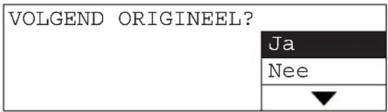 VOLGEND ORIGINEEL? Ja Nee