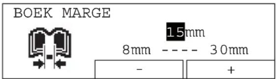 BOEK MARGE 15mm 8mm ---- 30mm - +