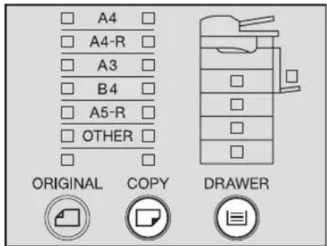 A4 A4-R A3 B4 A5-R OTHER ORIGINAL COPY DRAWER