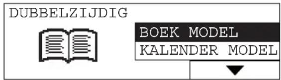 DUBBELZIJDIG BOEK MODEL KALENDER MODEL