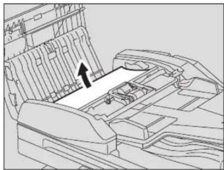 TOSHIBA e-studio 182 - Papierstoringen in het automatisch documentinvoersysteem met omkeerinrichting (optie) (boven) / automatisch documentinvoersysteem (optie) (boven - 2