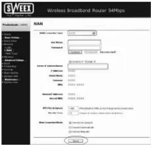 SWEEX LW050UK - Setting 5 L2TP - 1