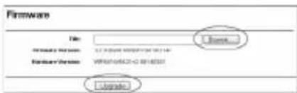 SWEEX LW050UK - Upgrading the firmware of the router (Firmware) - 1
