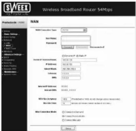 SWEEX LW050UK - Setting 4 PPTP - 1