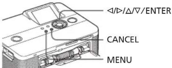 ◄/►/Δ/▽/ENTER CANCEL MENU