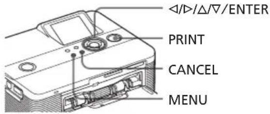 ◄/◄/Δ/▽/ENTER PRINT CANCEL MENU