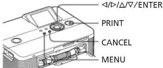 ◄/◄/Δ/▽/ENTER PRINT CANCEL MENU