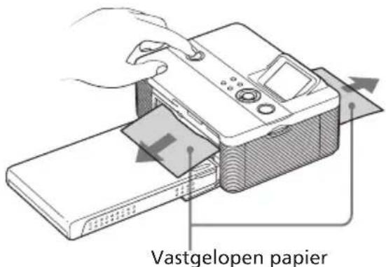 Vastgelopen papier