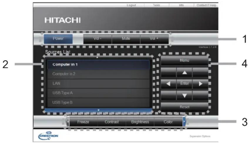 HITACHI CP-X2514WN - Main-venster - 1