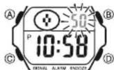 CASIO Baby-G BG-5601-1ER - De duur van de verlichting instellen - 1