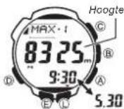 CASIO Pro Trek PRW-2000-1ER - Hoogte-records bekijken - 4