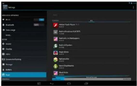 Settings WIRELESS NETWORKS File 41 Bluetooth Data Usage Maps... Browse Source Display HDMI Screenset/Gating Storage Battery Angie ADvice Flash Player 11.1 Android Engineguard (iOS) Android Line Magglapera Android System Angry Bits Application Black Daylighters Black Hole Microsoft Windows 2023-07-06