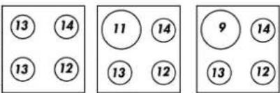 13 14 13 12 11 14 13 12 9 14 13 12
