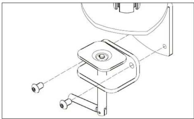 Chief KONTOUR K2C100S - Connecting K2C Series (column mount) to Desk Standard Installation - 2