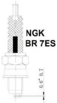 NGK BR 7ES 0.6" 0.7