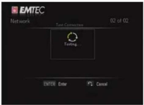 EMTEC Movie Cube V850H - Input WEP / WPA Key - 2