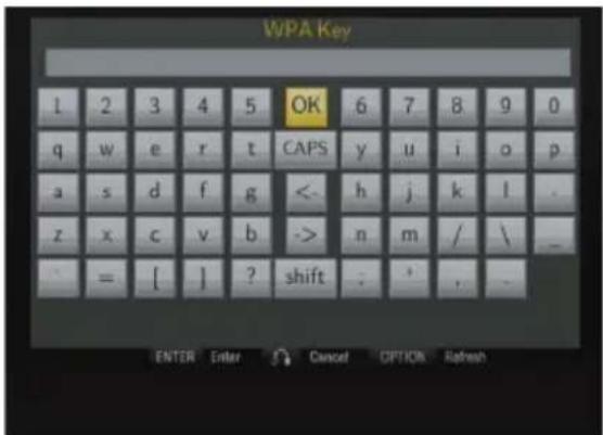 EMTEC Movie Cube V850H - Input WEP / WPA Key - 1