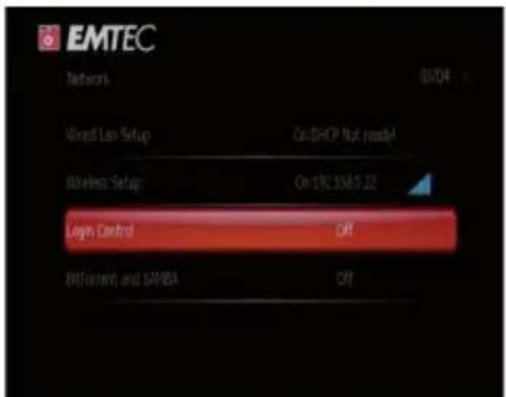 EMTEC Movie Cube V850H - Changing Network Settings - 1
