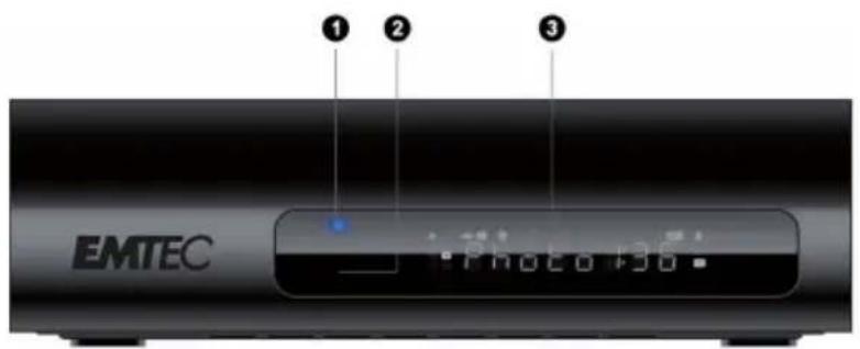 EMTEC Movie Cube V850H - Front Panel - 1