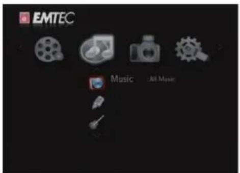 EMTEC Movie Cube V850H - Music Playback - 1