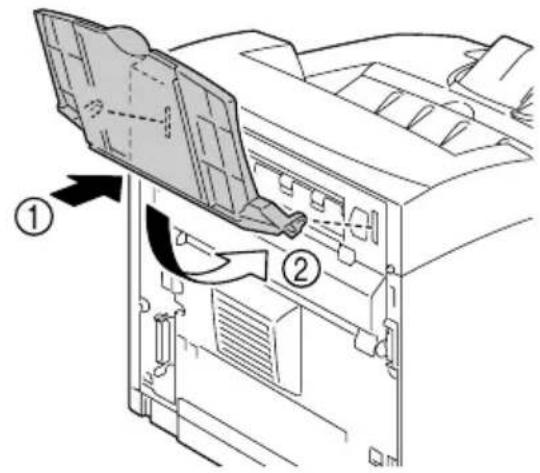 KONICA MINOLTA PagePro 4650EN - De faceuplade installeren - 1