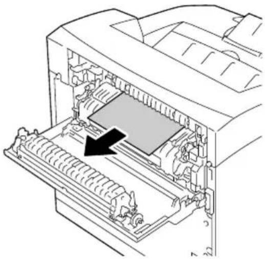 KONICA MINOLTA PagePro 4650EN - Een verkeerde mediatoevoer bij de fixeereenheid verhelpen - 9
