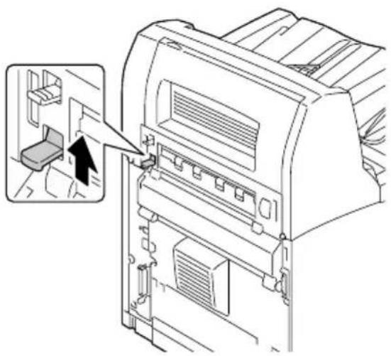 KONICA MINOLTA PagePro 4650EN - Vastgelopen media bij de offsetlade verwijderen - 4