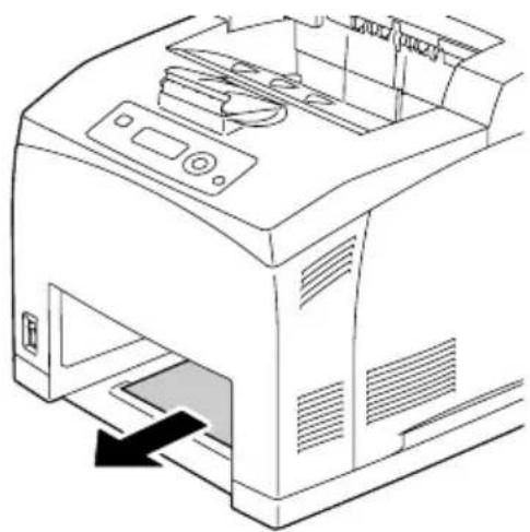 KONICA MINOLTA PagePro 4650EN - Een media-toevoerfout bij de lade verhelpen - 4