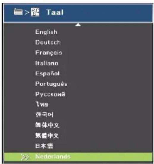 Taal English Deutsch Français Italiano Español Português Русский Ivin 한국어 简体中文 繁體中文 日本語 Nederlands