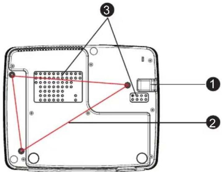 OPTOMA DS5-XL - Onderaanzicht - 1
